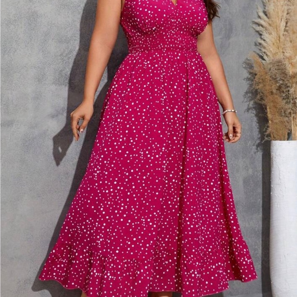 SHEIN Pink Polka Dot Dress - Picture 4 of 11